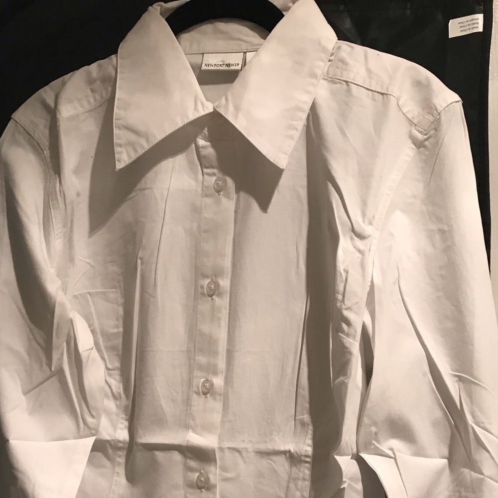Newport News Blouse with bell and lace cuffs